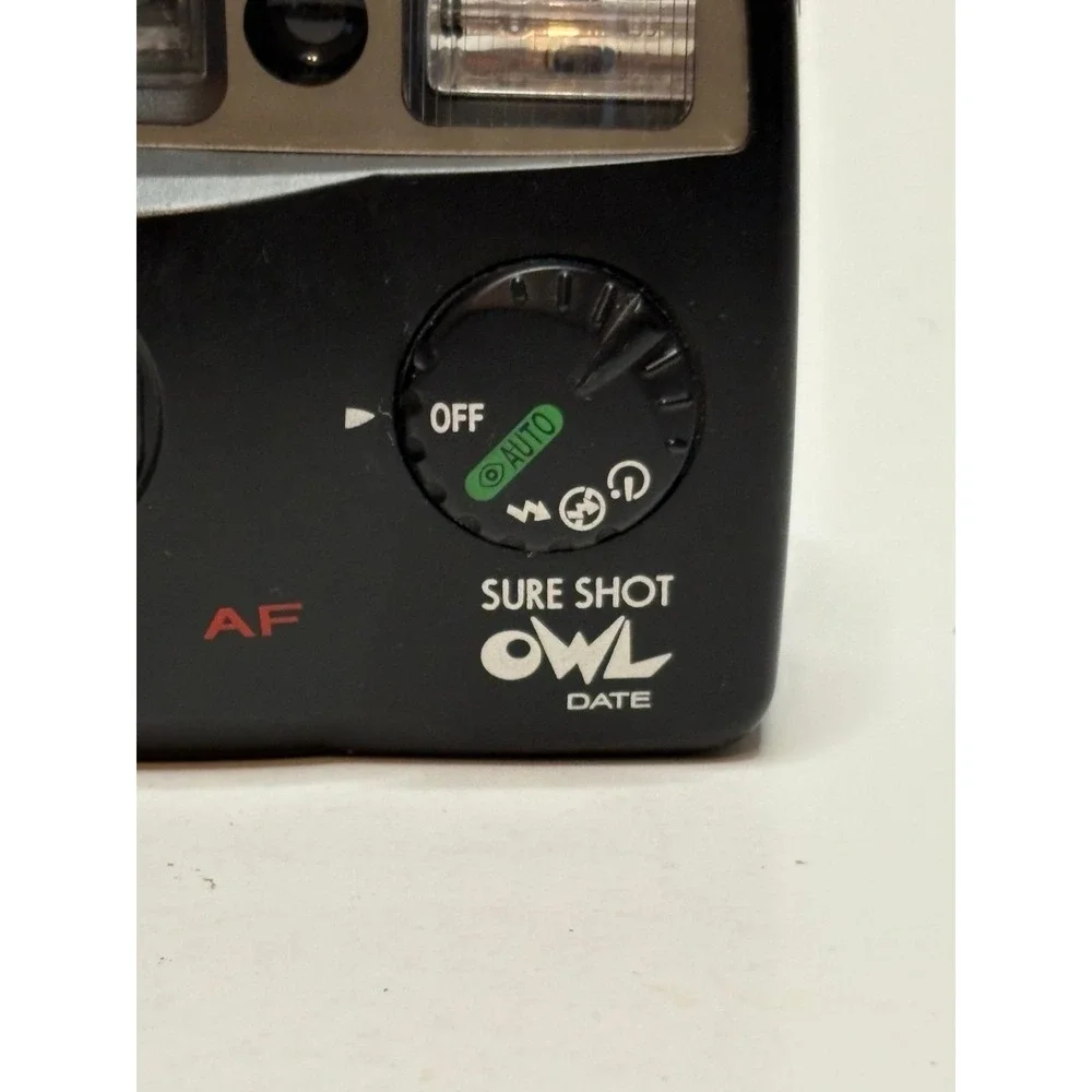 Canon Sure Shot Owl Date 35mm Point & Shoot Film Camera